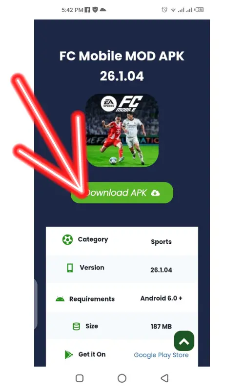 Fc Mobile Mod apk file download here