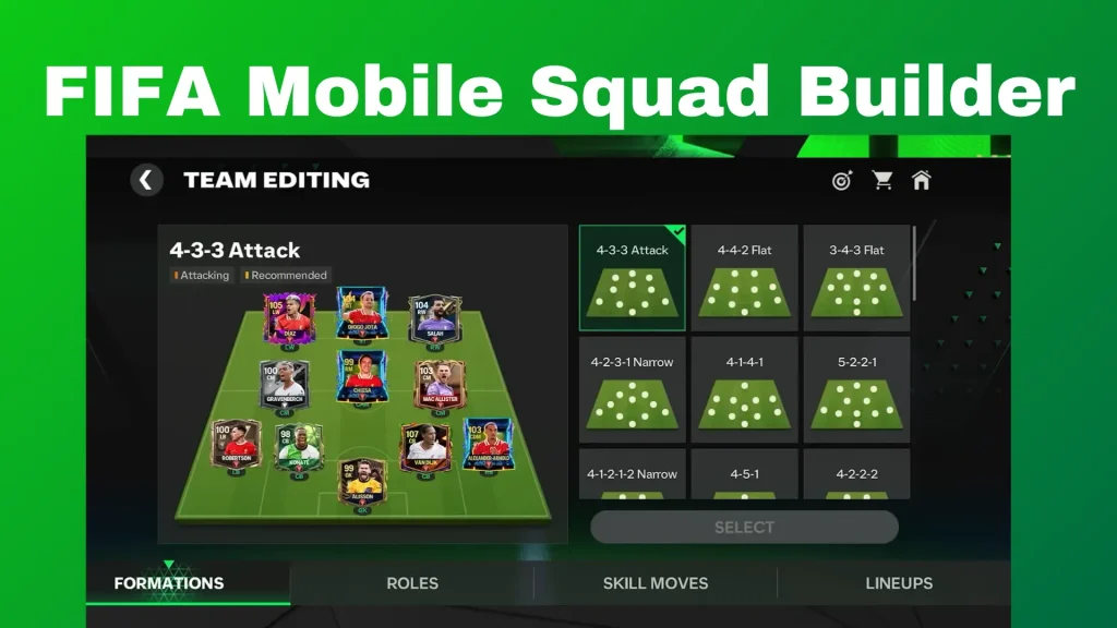 fifa mobile squad bulder